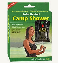 Solar Heated Camp Shower
