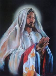 Jesus Christ and The Philippines National Flag