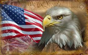 American Flag - bald eagle
